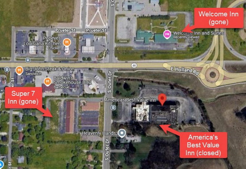 Super 7 Inn & Suites Saginaw (Saginaw Inn, Knights Inn) - Aerial Map
